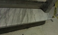 New Marble Step Installed