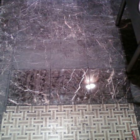 3 tiles replacement after image 3 Mystic Dark Marble Tiles Replaced