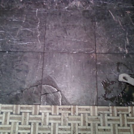 Broken Tiles on Soft Cement Board. Mystic Dark Marble