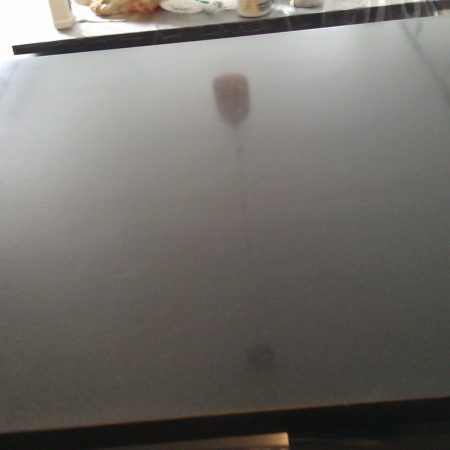black absolute countertop after image Revived Gloss on Black Absolute Granite Countertop