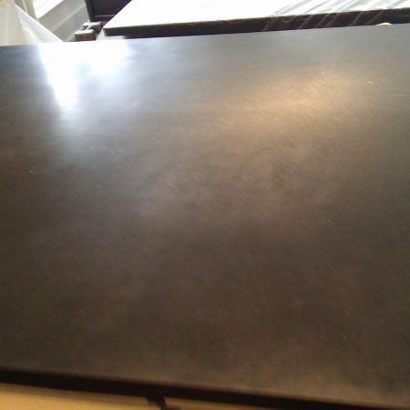 Splotchy Black Absolute Countertop. Before Restoration