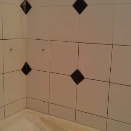 ceramic grout caulk while1 image Cutting Existent Grout with Hand-Held Grinder