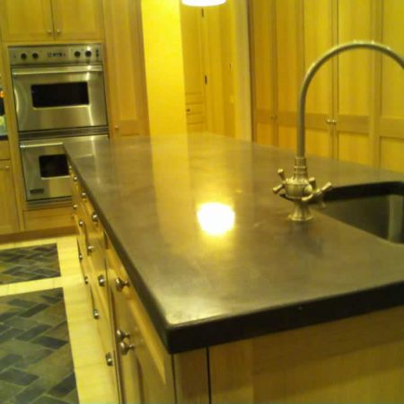 Concrete Counter after Polishing