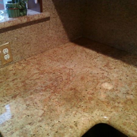 Lifted and Supported Countertop