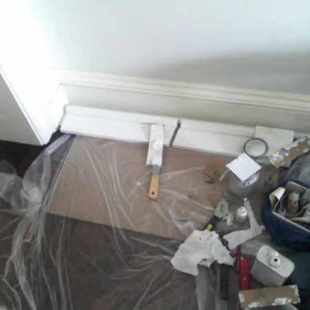 Broken Side Leg of Fireplace During Gluing