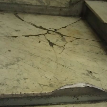 Landing Step Nosing & Spider Net Cracks Repair