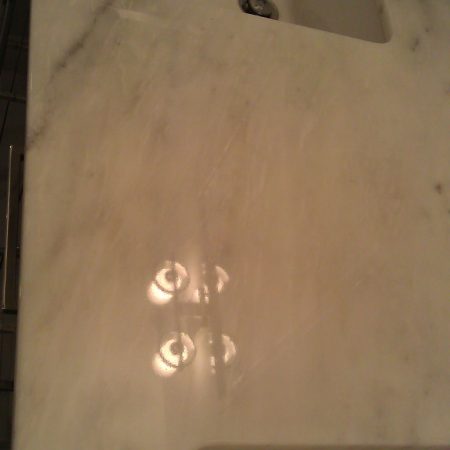 etched bathroom top after image Shine Restoration on Bathroom Counter