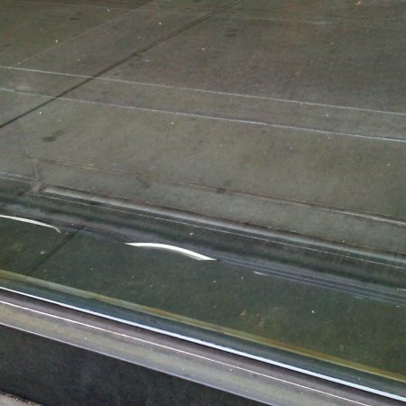 felt front marble after image Installed the Side Panels. Restaurant Floor
