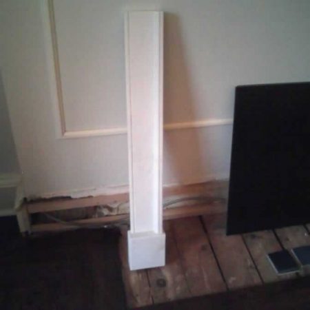 Fixed Broken Side Leg of Fireplace Socle