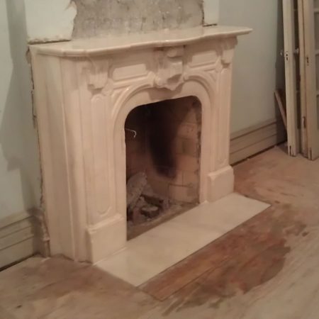 Cleaned and Restored Parlor Marble Fireplace (Brooklyn NY)