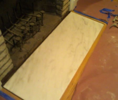 fireplace slab setting a jpg image Fireplace Floor Hearth Lying on Sand