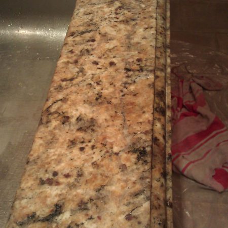 Countertop Crack on Front by Sink Repair