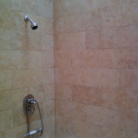 Jerusalem Stone Shower. After Color Enhancement