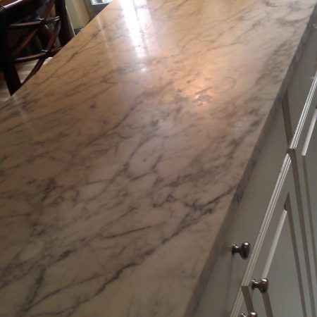 Splotchy Etches on Kitchen Bar Top