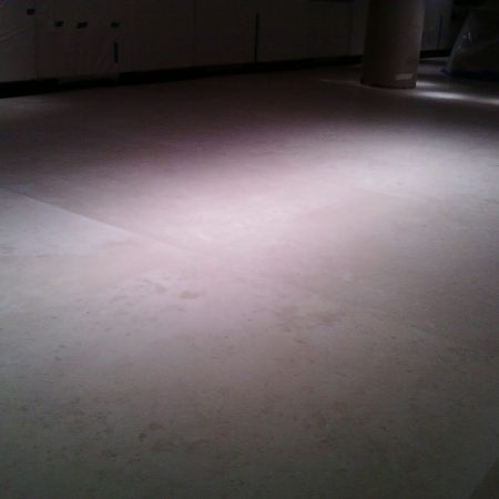 lackluster Limestone Floor Slabs after Cleaning