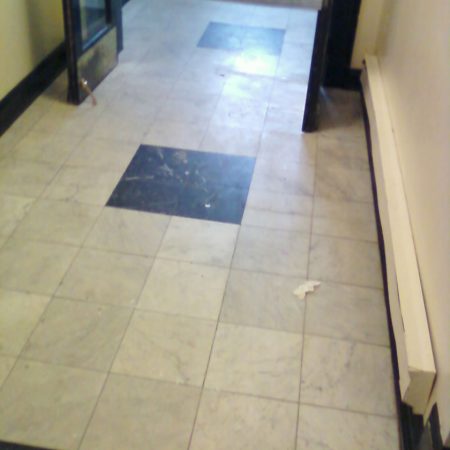 Shabby Lackluster Lobby Floor in Brooklyn NY