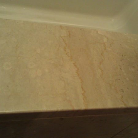 Fixed Crack. Botticino Bathtub Top