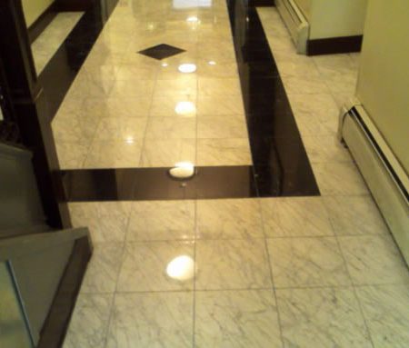 Refinished Marble Lobby Floor