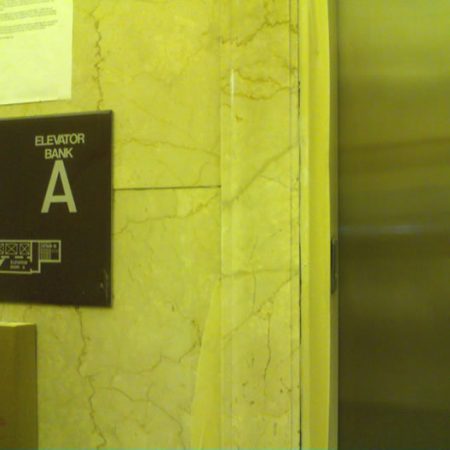 Elevator Door Frame after Cracks Patching