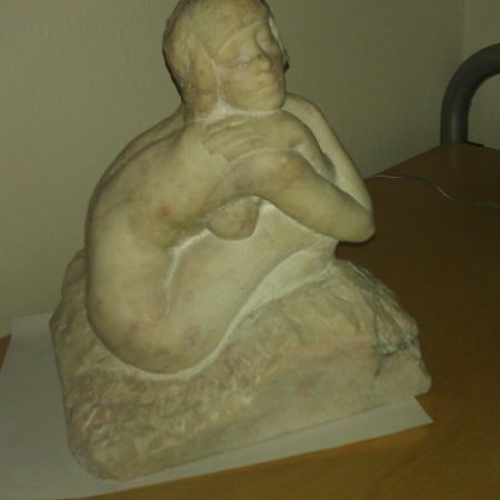 marble statue restoration after image Perfectly Blended Flaw on Antique Statue Base