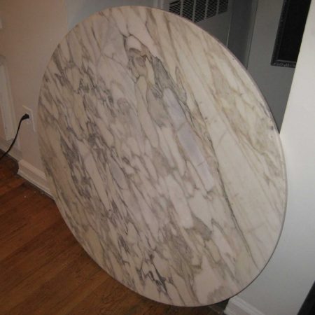marble table after jpg image Completely Broken Round Table is Restored to Like New