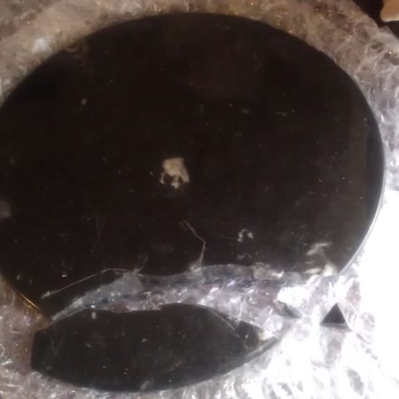 marble table laminating before1 image Knoll Saarinen Coffee Table. <br>Chip and Crack