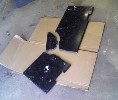 marble table top large image Drawer/Credenza Top with Chamfered Edge