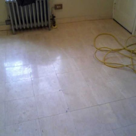 Tarnished Travertine Floor Before Restoration