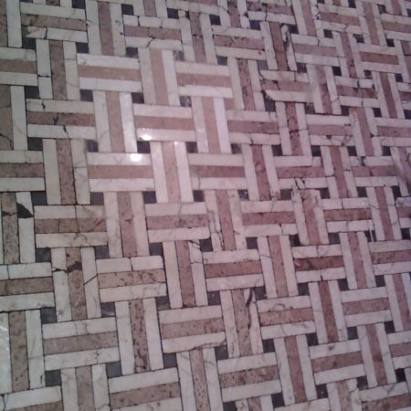 mosaic floor patching after image Just Replaced Mosaic Floor Tiles