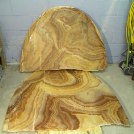 onix table broken cut image Broken in Half Tulip Oval Onyx Dining Table