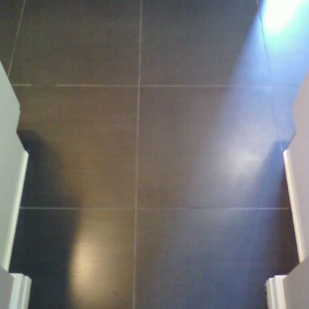 Sealer Film Stripped from Porcelain Floor Tiles