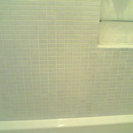 Shower Grout Re-Freshing on Mosaic Tiles