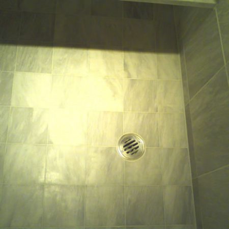 Shower Floor after Build Up Removal