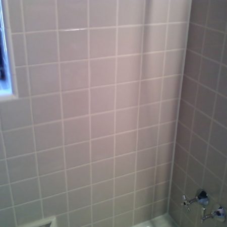 Re-Grouted and Re-Caulked Ceramic Shower