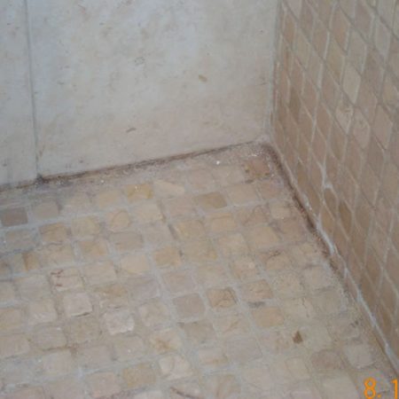 Moldiness on Shower Floor Grout Removal