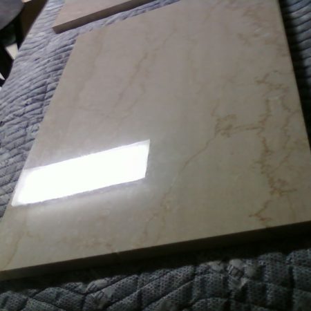 Polished Rectangular Piece. Botticino Marble