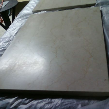 Tarnished & Dull Rectangular Marble