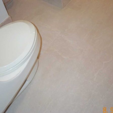 Honed Botticino Tiles in Bathroom