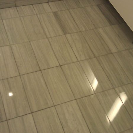 Gray Marble Tiles on Floor Restoration