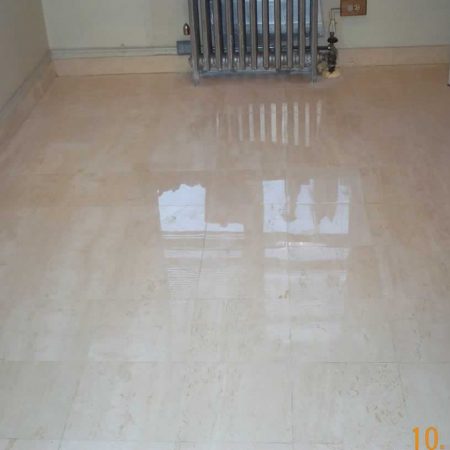 Restored Beige Travertine Marble Floor