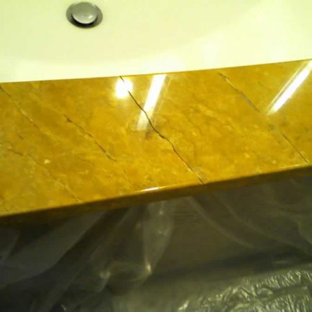 Bathroom Counter Front Crack Repair