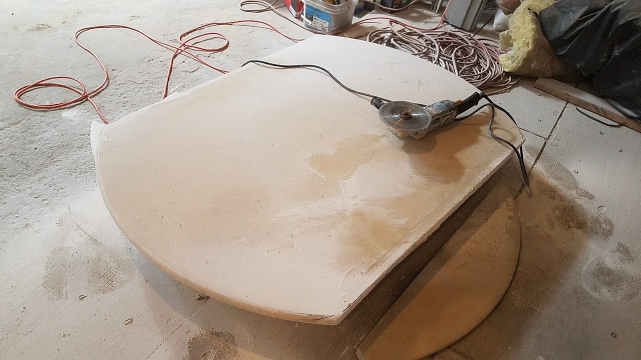 Oval table cut and fabrication