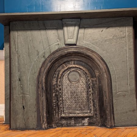 Slatestone Fireplace After Restoration in Crown Heights, Brooklyn