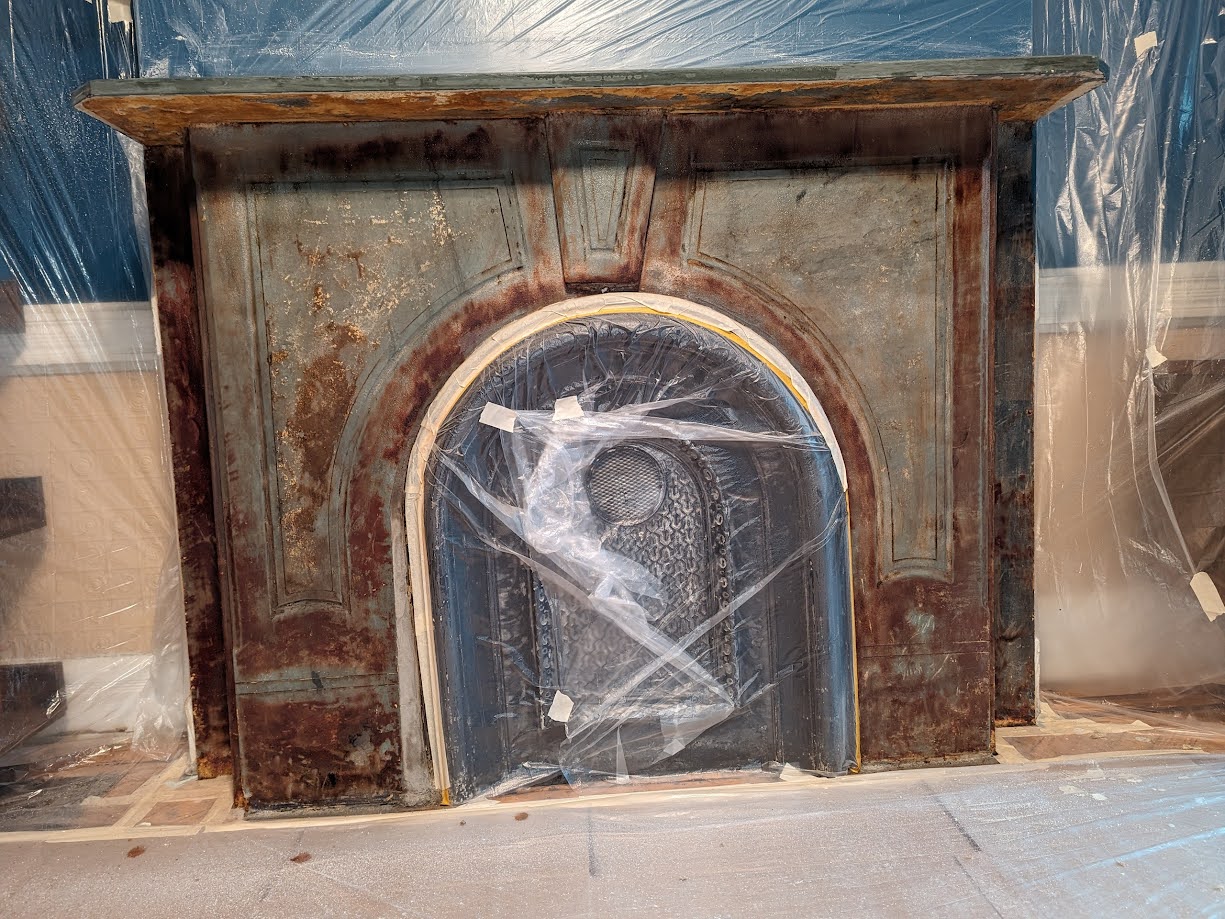 Slatestone Fireplace Before Restoration