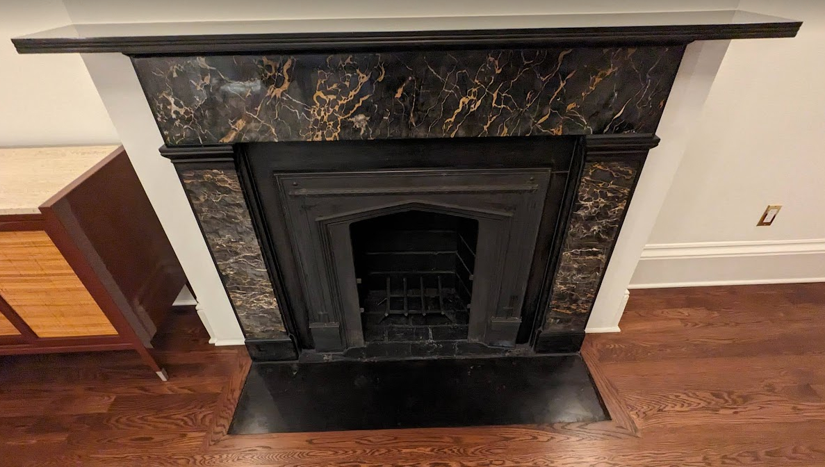 Black Marble Fireplace