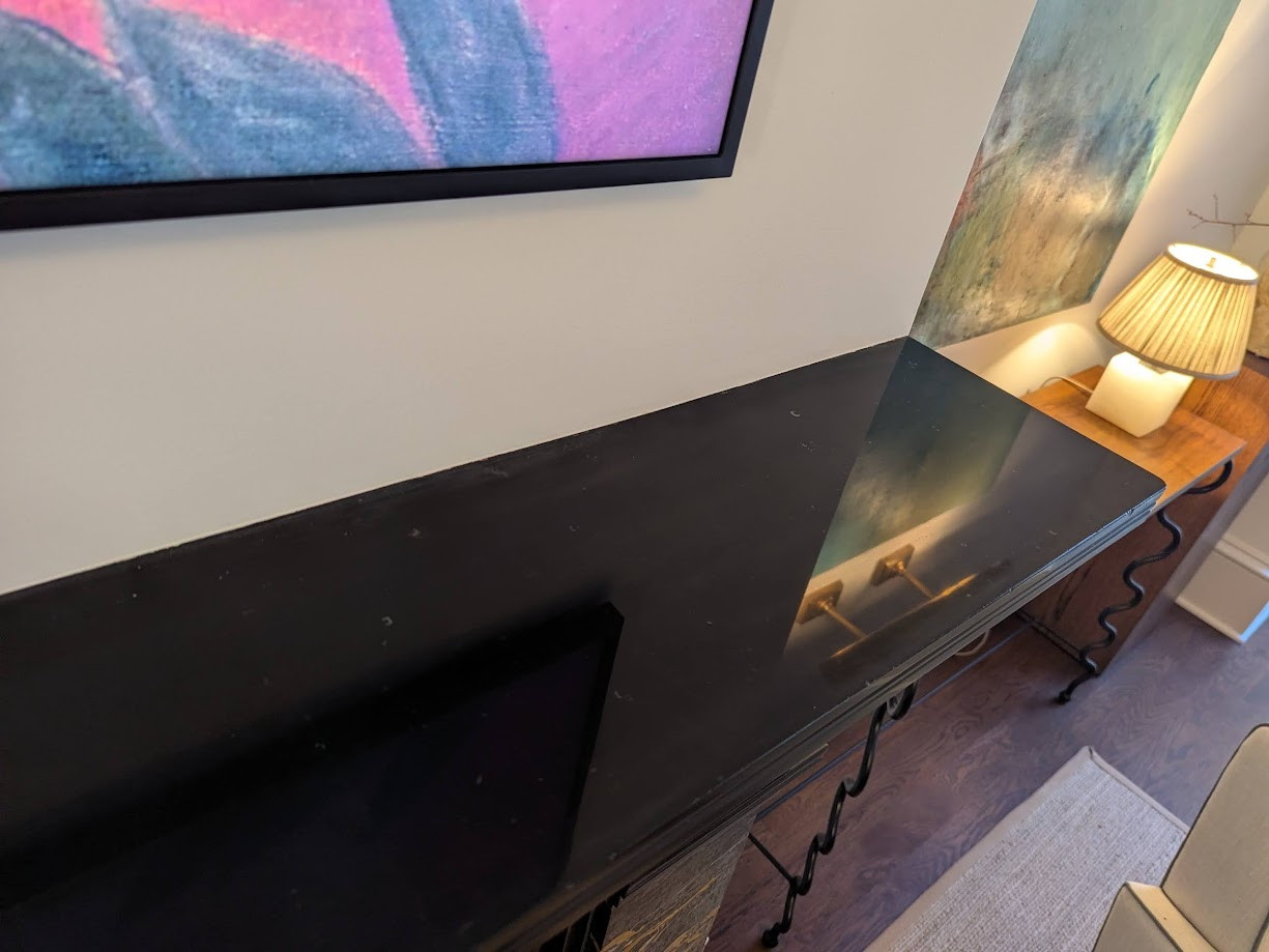 Mantel Top Restored: A Glossy, Like-New Transformation