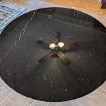 Black Marble Knoll Table Top View