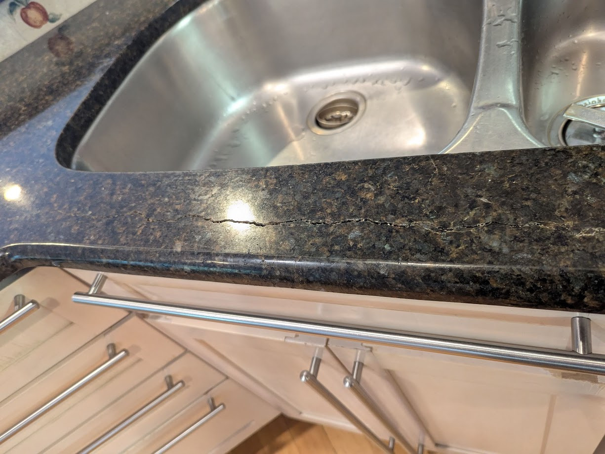 Crack In Granite Countertop