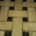 Basket Weave Floor Mosaic Installed