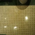 Basketweave Mosaic Marble Floor Brightening